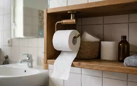 Fotorealistische Aufnahme von Toilettenpapier im Badezimmer zum Thema Zewa Toilettenpapier, ISIN SE0017768716, natuerliches Licht - Foto: THN
