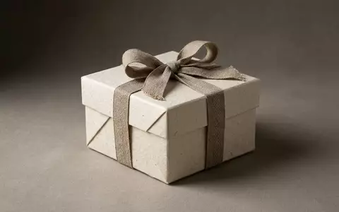 Fotorealistische Studioaufnahme von Geschenkbox zum Thema Etsy Geschenke, ISIN US29786A1060, klare Lichtfuehrung - Foto: THN