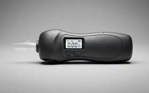 Fotorealistische Studioaufnahme von Atemalkoholtester zum Thema Dräger Alkoholtester, ISIN DE0005310304, klare Lichtfuehrung - Foto: THN