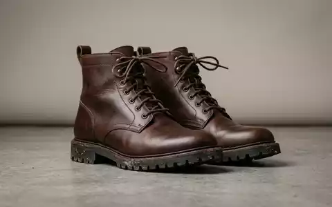 Fotorealistische Studioaufnahme von Lederstiefel zum Thema Dr. Martens 1460 Boots, ISIN GB00BL6NGV24, klare Lichtfuehrung - Foto: THN