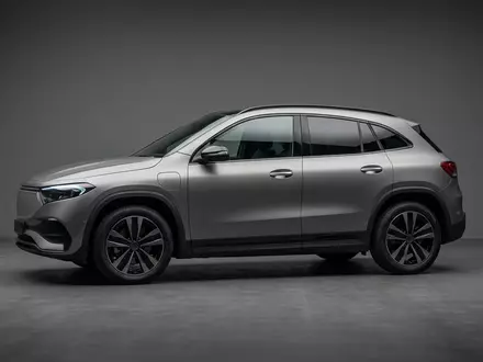 Fotorealistische Studioaufnahme von Elektro-SUV zum Thema Mercedes EQA, ISIN DE0007100000, klare Lichtfuehrung - Foto: THN