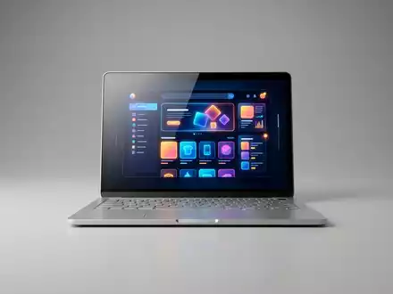 Fotorealistische Studioaufnahme von Online-Shop zum Thema Shopify Online Store, ISIN CA82509L1076, klare Lichtfuehrung - Foto: THN