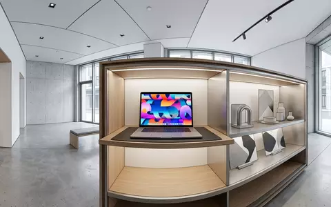 Architektur-Render im Online-Handelsbüro mit Online-Shop zum Thema Shopify Online Store, ISIN CA82509L1076, neutrales Tageslicht - Foto: THN