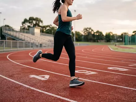 Fotorealistische Aufnahme von Laufschuh beim Laufen zum Thema Nike Air Max 90, ISIN US6541061031 - Foto: THN