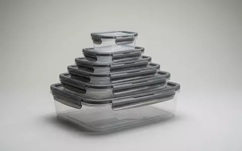 Fotorealistische Studioaufnahme von Vorratsdosen zum Thema Rubbermaid Vorratsdosen, ISIN US6512291062, klare Lichtfuehrung - Foto: THN