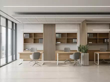 Architektur-Render im Bankfiliale mit Bankunterlagen zum Thema Lloyds Bank Konto, ISIN GB0008706128, neutrales Tageslicht - Foto: THN