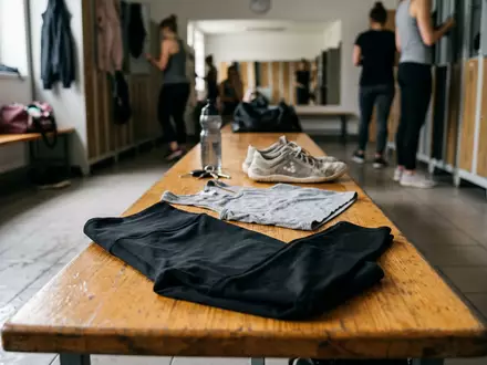 Fotorealistische Aufnahme von Sportleggings beim Training zum Thema Lululemon Align Leggings, ISIN US5500211090, natuerliches Licht - Foto: THN