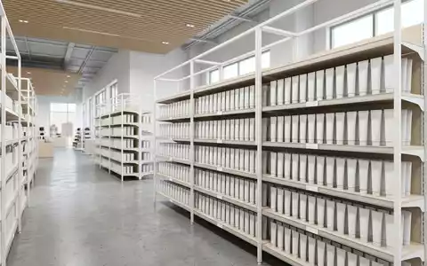 Architektur-Render im Drogeriemarkt mit Zahnpastatube zum Thema Blend-a-med Zahnpasta, ISIN US7427181091, neutrales Tageslicht - Foto: THN