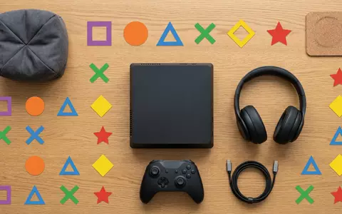 Flatlay-Arrangement rund um Jump-and-Run-Spiel zum Thema Sonic Superstars, ISIN JP3419050004, weiches Oberlicht - Foto: THN