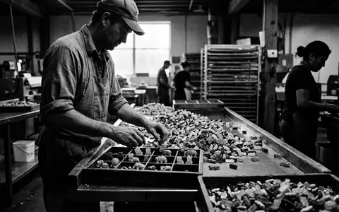 Schwarzweiss-Reportage mit Fruchtgummi zum Thema Percy Pigs, ISIN GB0031274896, hoher Kontrast, sachlich dargestellt - Foto: THN