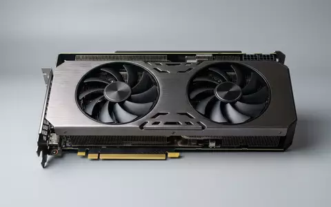 Fotorealistische Studioaufnahme von Grafikkarte zum Thema GeForce RTX 4070, ISIN US67066G1040, klare Lichtfuehrung - Foto: THN