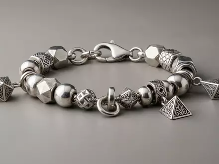 Fotorealistische Studioaufnahme von Schmuckanhänger zum Thema Pandora Charms, ISIN DK0060252690, klare Lichtfuehrung - Foto: THN