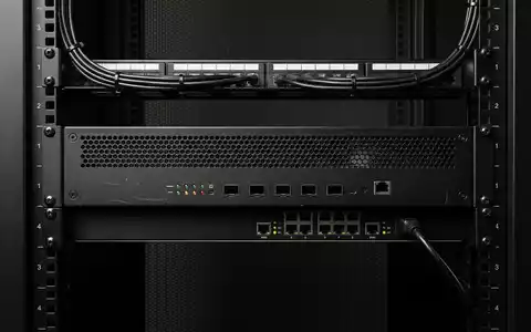 Fotorealistische Studioaufnahme von Netzwerk-Sicherheitsgerät zum Thema Palo Alto Firewall, ISIN US6974351057, klare Lichtfuehrung - Foto: THN