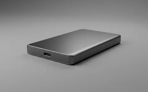 Fotorealistische Studioaufnahme von Externe SSD zum Thema WD My Passport SSD, ISIN US9581021055, klare Lichtfuehrung - Foto: THN