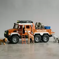 Fotorealistische Studioaufnahme von Rettungsfahrzeug-Spielzeug zum Thema Paw Patrol Spielzeug, ISIN CA84852F1027, klare Lichtfuehrung - Foto: THN