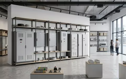 Architektur-Render im Elektro-Fachhandel mit Stromversorgung zum Thema Verbund Strom, ISIN AT0000746409, neutrales Tageslicht - Foto: THN