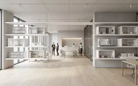 Architektur-Render im Immobilienbüro mit Mietwohnung zum Thema Vonovia Wohnung, ISIN DE000A1ML7J1, neutrales Tageslicht - Foto: THN