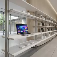 Architektur-Render im Elektronik-Fachmarkt mit Streamingdienst zum Thema HBO Max, ISIN US9344231041, neutrales Tageslicht - Foto: THN