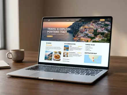 Fotorealistische Studioaufnahme von Reiseportal zum Thema Tripadvisor Bewertung, ISIN US8969452015, klare Lichtfuehrung - Foto: THN