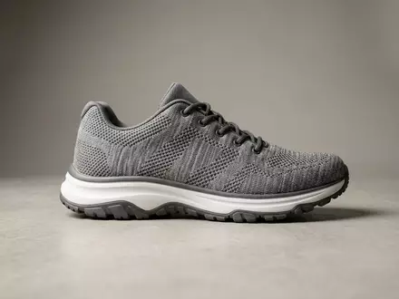 Fotorealistische Studioaufnahme von Laufschuh zum Thema Skechers Go Walk, ISIN US8305661055, klare Lichtfuehrung - Foto: THN