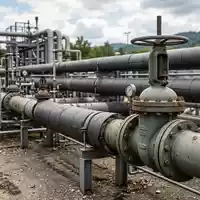 Fotorealistische Aufnahme von Gasversorgung im Versorgungsnetz zum Thema Uniper Gas, ISIN DE000UNSE018, natuerliches Licht - Foto: THN