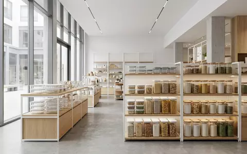 Architektur-Render im Haushaltswarenhandel mit Vorratsbehälter zum Thema Tupperware Eidgenossen, ISIN US8998961044, neutrales Tageslicht - Foto: THN