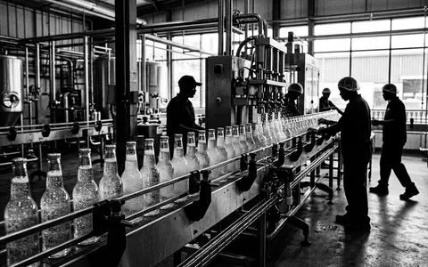Schwarzweiss-Reportage mit Kräuterlimonade zum Thema Vio Bio Limo, ISIN US1912161007, hoher Kontrast - Foto: THN