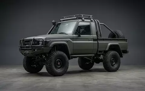 Fotorealistische Studioaufnahme von Geländewagen zum Thema Land Rover Defender, ISIN US8765685024, klare Lichtfuehrung - Foto: THN