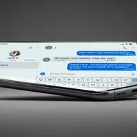 Fotorealistische Studioaufnahme von Nachrichten-App zum Thema WeChat App, ISIN HK0700003553, klare Lichtfuehrung - Foto: THN