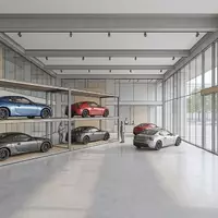 Architektur-Render im Autohaus mit Sportcoupé zum Thema Subaru BRZ, ISIN JP3401400001, neutrales Tageslicht - Foto: THN
