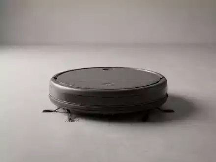 Fotorealistische Studioaufnahme von Saugroboter zum Thema Xiaomi Saugroboter, ISIN KYG9830T1043, klare Lichtfuehrung - Foto: THN