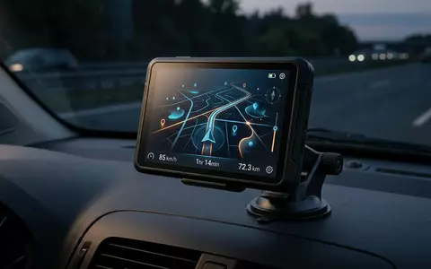 Fotorealistische Studioaufnahme von Navigationsgerät zum Thema TomTom GO Navigation, ISIN NL0000387058, klare Lichtfuehrung - Foto: THN
