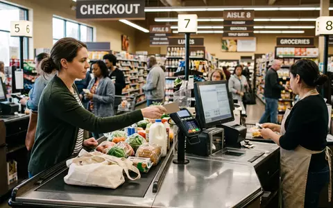 Fotorealistische Aufnahme von Kundenkarte im Supermarkt zum Thema Tesco Clubcard, ISIN GB00BLGZ9862, natuerliches Licht - Foto: THN