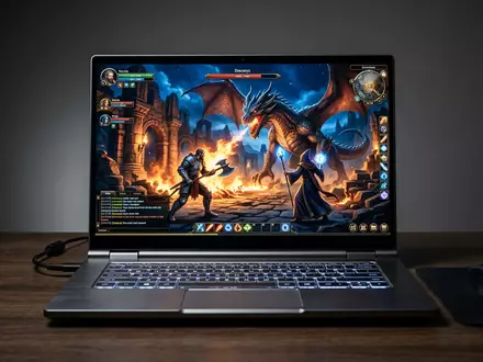 Fotorealistische Studioaufnahme von Rollenspiel zum Thema Final Fantasy XIV Online, ISIN JP3967200001, klare Lichtfuehrung - Foto: THN
