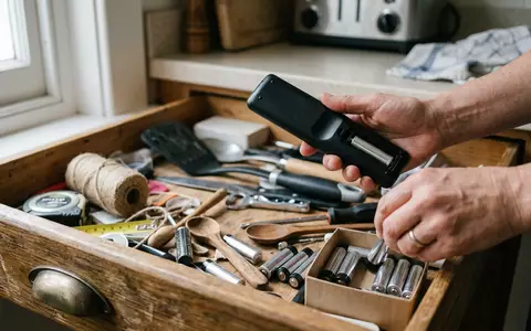Fotorealistische Aufnahme von Mignonbatterien im Haushalt zum Thema Varta AA Batterien, ISIN DE000A0TGJ55, natuerliches Licht - Foto: THN