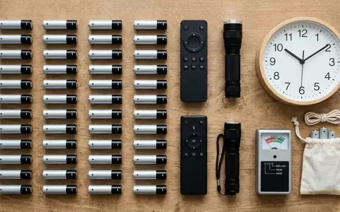 Flatlay-Arrangement rund um Mignonbatterien zum Thema Varta AA Batterien, ISIN DE000A0TGJ55, weiches Oberlicht - Foto: THN