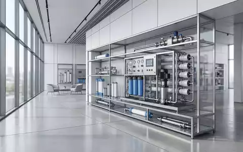 Architektur-Render im Wassertechnik-Fachhandel mit Wasseraufbereitung zum Thema Veolia Wasser, ISIN FR0010242511, neutrales Tageslicht - Foto: THN