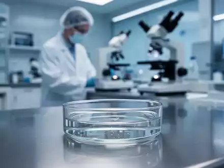Ein steriles medizinisches Labor mit einer Petrischale im Fokus, das Forschung an Immunprozessen symbolisiert. - Foto: über boerse-global.de