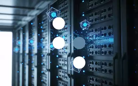 Abstrakte Darstellung von Quantencomputing und Hochtechnologie mit leuchtenden Datenknoten in einem Serverraum. - Foto: über boerse-global.de
