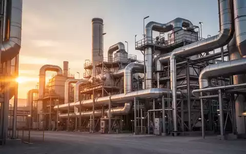 Moderne industrielle Anlage zur Rohstoffverarbeitung im Licht der Morgendämmerung. - Foto: über boerse-global.de