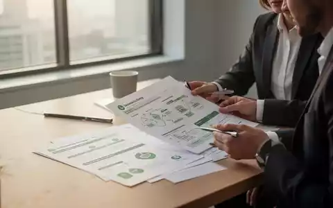 Ein Berater arbeitet an einer Nachhaltigkeitsstrategie in einem modernen, hellen Büro mit Dokumenten auf dem Schreibtisch. - Foto: über boerse-global.de