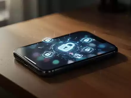 Ein Smartphone auf einem Schreibtisch, das zur Veranschaulichung von Cyberkriminalität und mobilen Betrugsmaschen dient. - Foto: über boerse-global.de