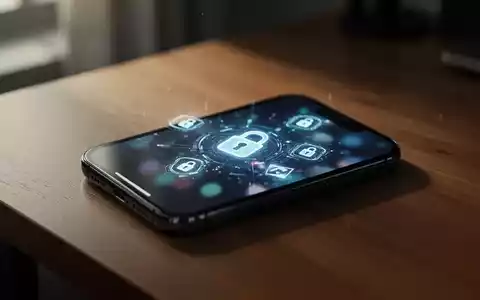 Ein Smartphone auf einem Schreibtisch, das zur Veranschaulichung von Cyberkriminalität und mobilen Betrugsmaschen dient. - Foto: über boerse-global.de