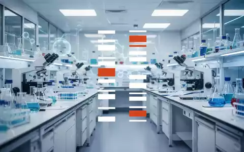 Abstrakte Darstellung eines modernen biotechnologischen Labors, das medizinische Innovation und klinische Forschung symbolisiert. - Foto: über boerse-global.de