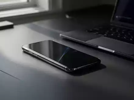 Ein Smartphone und ein Laptop auf einem Schreibtisch in einem modern eingerichteten Büro. - Foto: über boerse-global.de