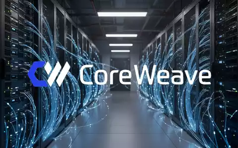 Ein modernes Rechenzentrum mit leuchtenden Server-Racks und Glasfaserkabeln in einer professionellen, atmosphärischen Aufnahme. - Foto: über boerse-global.de