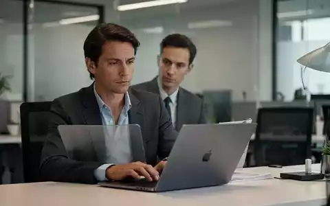 Ein Angestellter arbeitet konzentriert an einem Laptop in einem modernen, hellen Büro. - Foto: über boerse-global.de