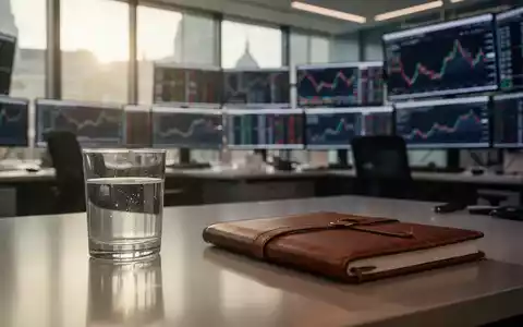 Ein moderner Handelsraum an der Londoner Börse mit verschwommenen Datenbildschirmen und einem Notizbuch auf einem Schreibtisch. - Foto: über boerse-global.de