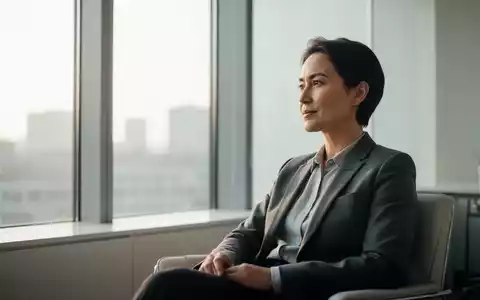 Eine entspannte Person in einem hellen, modernen Büro schaut nachdenklich aus dem Fenster. - Foto: über boerse-global.de