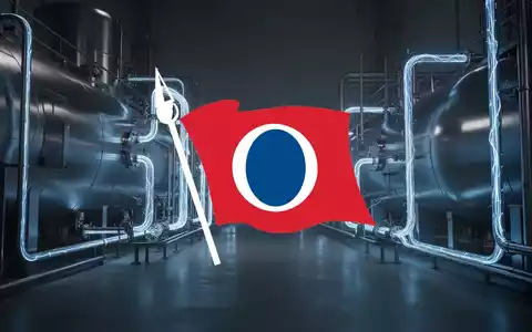 Moderne Wasserstoffspeicheranlage mit futuristischer Beleuchtung in einem industriellen Kontext. - Foto: über boerse-global.de